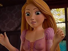 Trabajando con el pie Rapunzel Disney Princess