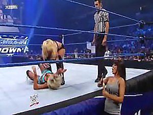 Incredibly Hot Sport Babes With Round Boobs Wrestle Against Each Other