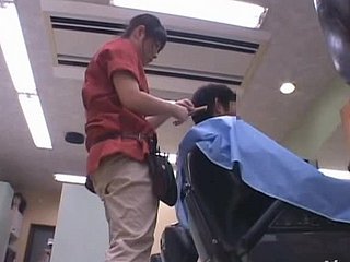 Horny hairdresser Eimi Ishikura gets fervently fucked newcomer disabuse of furtively