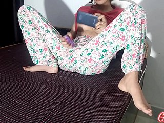 Indian Desi Unconditioned Sister atrapada masturbándose