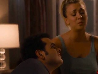 Kaley Cuoco Braless in be passed on Wedding Ringer (2015)