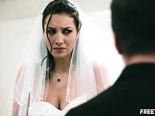 Noiva é fodida pelo irmão pull off noivo antes pull off casamento
