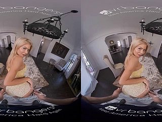 VR BANGERS Of the first water melting lesson with a slutty housewife VR Porn