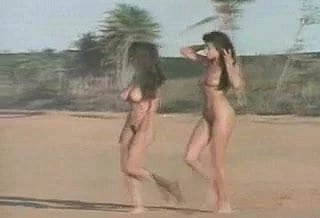 Dwie Nudist Shore Babes